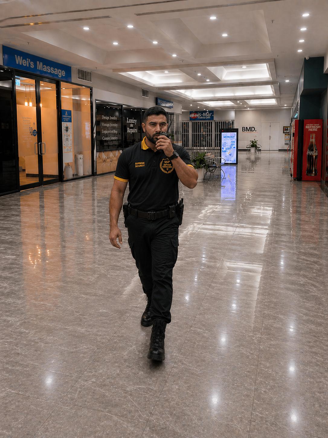 commercial security guard services Ringwood Square pharmacy